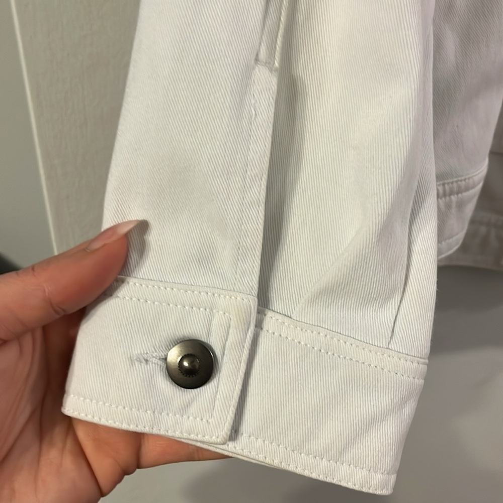 Ruby Rd. White Denim Jean Jacket - Picture 5 of 6